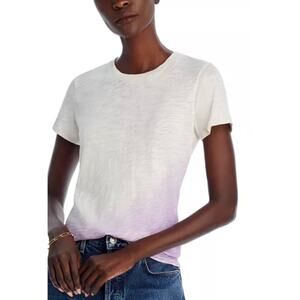 ATM Schoolboy Short Sleeve Tee Shirt in purple ombre